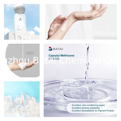 Caprylyl methicone particolarmente efficace nel ridurre la tensione superficiale delle formulazioni grasse