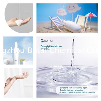 Caprylyl methicone L'ultimo indice di rifrazione n/20D 1.4100 1.4200 Ingrediente per formulazioni per la cura della pelle