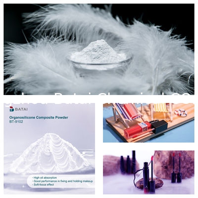 Dimeticone/meticone di vinile Silsesquioxane Crosspolymer BT-9102 Polvere composta di organosilicone solido (polvere bianca) 8,0 ~ 12,0μm per cosmetici