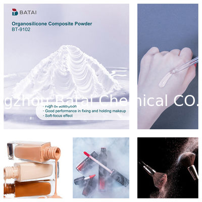 Dimeticone/meticone di vinile Silsesquioxane Crosspolymer BT-9102 Polvere composta di organosilicone solido (polvere bianca) 8,0 ~ 12,0μm per cosmetici