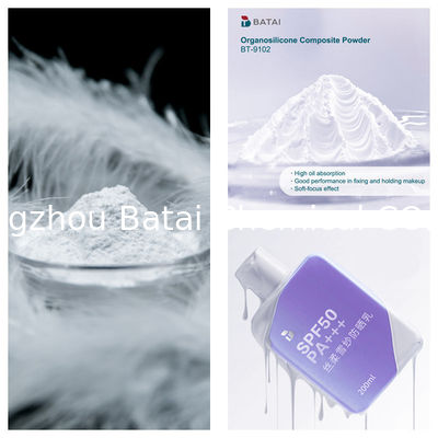 Dimeticone/meticone di vinile Silsesquioxane Crosspolymer BT-9102 Polvere composta di organosilicone solido (polvere bianca) 8,0 ~ 12,0μm per cosmetici