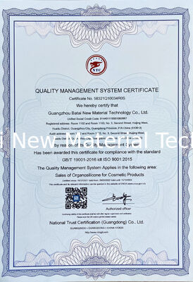 Gel elastomero in silicone BT-9015 crosspolymer in silicone con effetto lucido elevato in colore labiale lucido e non trasferibile