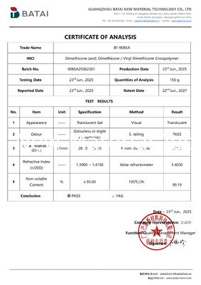 Gel elastomerico di silicone senza D5 con finitura opaca Formula non volatile e effetto sfocatore a fuoco morbido per il fango dei labbra