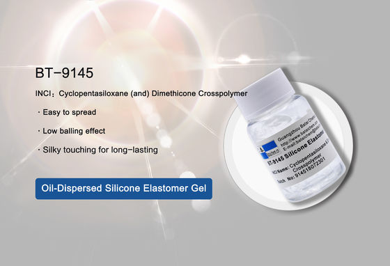 CAS 541-02-6 Dimeticone Olio di silicone ad alta viscosità, facile da diffondere e non grasso, con un tocco setoso di lunga durata e un nascondiglio di linee sottili BT-9145